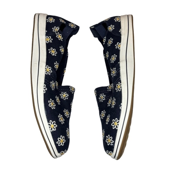 NEW Clarks Breeze Step Navy Daisy Canvas Loafer Slip On sneaker Women 9.5 narrow - Picture 3 of 9